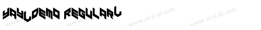 Yay_Demo Regular字体转换